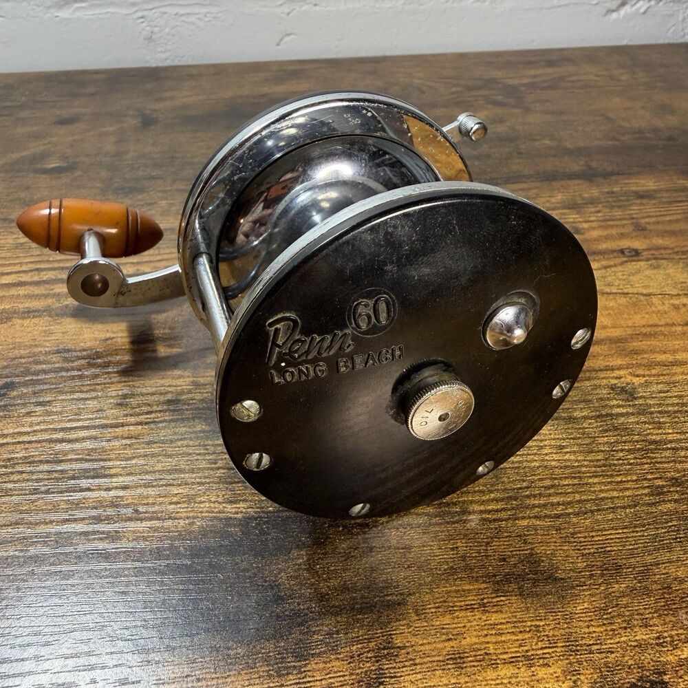 Vintage Penn Long Beach 60 Fishing Reel Saltwater Conventional USA